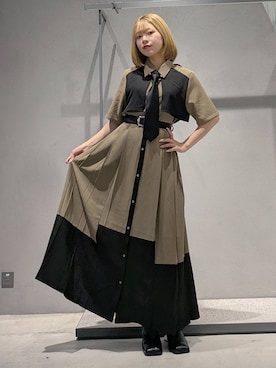 「アイテム（ワンピース/ドレス）」を使った、natsuki_s2さん（レディース・153cm・10代）の夏コーディネート
