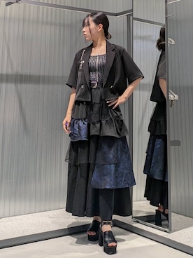 「アイテム（ブローチ/コサージュ）」を使った、natsuki_s2さん（レディース・153cm）の夏コーディネート