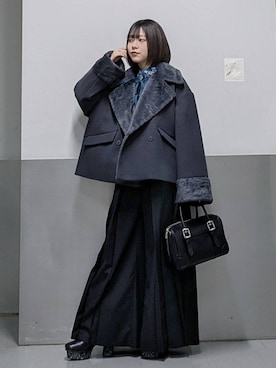 「アイテム（ピーコート）」を使った、natsuki_s2さん（レディース・153cm・20代）の秋コーディネート