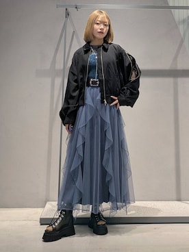 「アイテム（ネックレス）」を使った、natsuki_s2さん（レディース・153cm・10代）の夏コーディネート