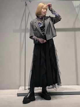 「アイテム（ブローチ/コサージュ）」を使った、natsuki_s2さん（レディース・153cm）の夏コーディネート