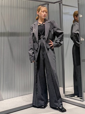 「アイテム（ブローチ/コサージュ）」を使った、natsuki_s2さん（レディース・153cm）の秋コーディネート