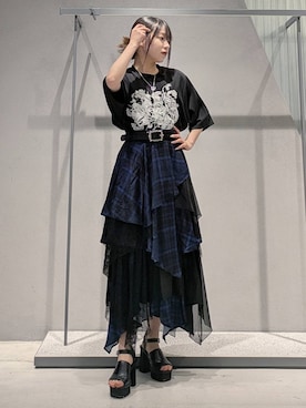 「アイテム（アクセサリー）」を使った、natsuki_s2さん（レディース・153cm・10代）の夏コーディネート