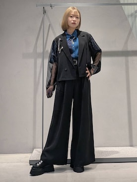 「アイテム（ブローチ/コサージュ）」を使った、natsuki_s2さん（レディース・153cm）の夏コーディネート
