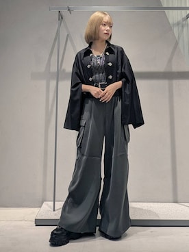 「アイテム（カーゴパンツ）」を使った、natsuki_s2さん（レディース・153cm・10代）の夏コーディネート