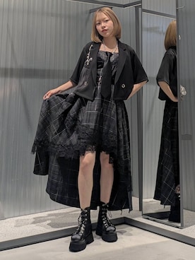 「HARE（ハレ）のネクタイネックレス(HARE)（ネクタイ）」を使った、natsuki_s2さん（レディース・153cm・10代）の夏コーディネート