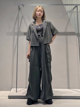 「アイテム（カーゴパンツ）」を使った、natsuki_s2さん（レディース・153cm・10代）の夏コーディネート