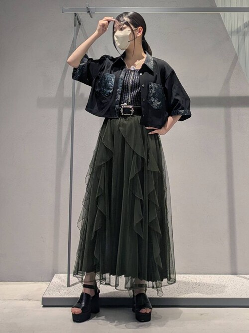 セール】シアーレイヤープリーツスカート(HARE)（スカート）｜HARE