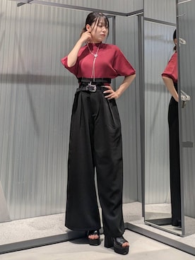 「HARE（ハレ）のループタイネックレス(HARE)（ネックレス）」を使った、natsuki_s2さん（レディース・153cm・10代）の夏コーディネート