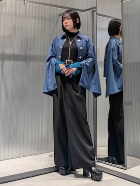 「アイテム（スラックス）」を使った、natsuki_s2さん（レディース・153cm・10代）の秋コーディネート