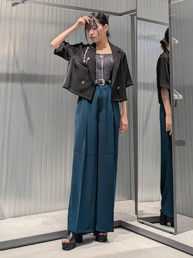 「アイテム（ブローチ/コサージュ）」を使った、natsuki_s2さん（レディース・153cm）の夏コーディネート