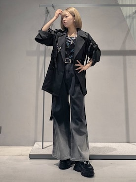「アイテム（ブローチ/コサージュ）」を使った、natsuki_s2さん（レディース・153cm）の夏コーディネート