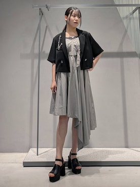 「アイテム（ブローチ/コサージュ）」を使った、natsuki_s2さん（レディース・153cm）の夏コーディネート