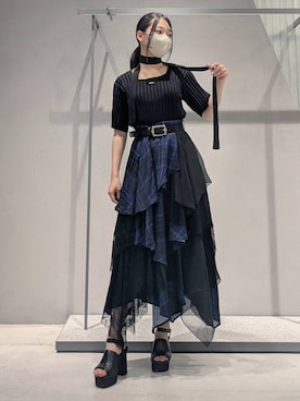 「アイテム（スカート）」を使った、natsuki_s2さん（レディース・153cm・10代）の夏コーディネート