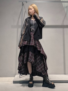 「アイテム（ブローチ/コサージュ）」を使った、natsuki_s2さん（レディース・153cm）の夏コーディネート