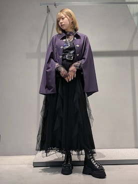 「HARE（ハレ）のデザインレースアップブーサン(HARE)（サンダル）」を使った、natsuki_s2さん（レディース・153cm・10代）の夏コーディネート