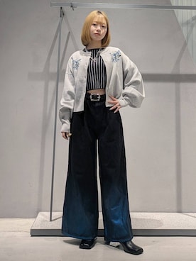 「アイテム（ニット/セーター）」を使った、natsuki_s2さん（レディース・153cm・10代）の夏コーディネート