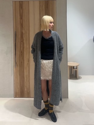 ＜ATTISESSION＞フェイクフェザー ミニスカート ATTISESSION（アティセッション）の「＜ATTISESSION＞フェイク