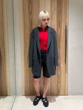 ATTISESSION＞ショート クルーネック カーディガンを使った人気