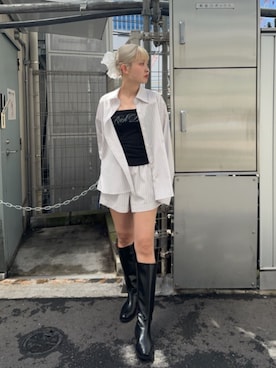 「ER（イーアール）のアイテム」を使った、ITABASHIさん（レディース・162cm）の夏コーディネート