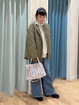 「アイテム（スウェット）」を使った、わかさん（レディース・160cm）の秋コーディネート