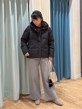 「アイテム（チャーム）」を使った、わかさん（レディース・160cm）の秋コーディネート