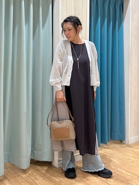 「アイテム（ワンピース/ドレス）」を使った、わかさん（レディース・160cm）の夏コーディネート