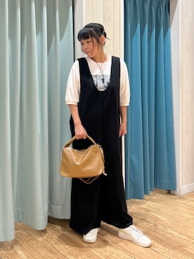 「アイテム（オールインワン・サロペット）」を使った、わかさん（レディース・160cm）の夏コーディネート