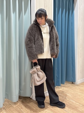 「アイテム（ブルゾン）」を使った、わかさん（レディース・160cm）の冬コーディネート