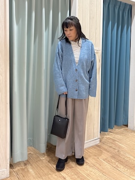 「SHOO・LA・RUE（シューラルー）の【軽量】ふわっと軽い3層ショルダーバッグ（ショルダーバッグ）」を使った、わかさん（レディース・160cm）の秋コーディネート