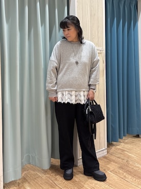 「アイテム（アクセサリー）」を使った、わかさん（レディース・160cm）の秋コーディネート