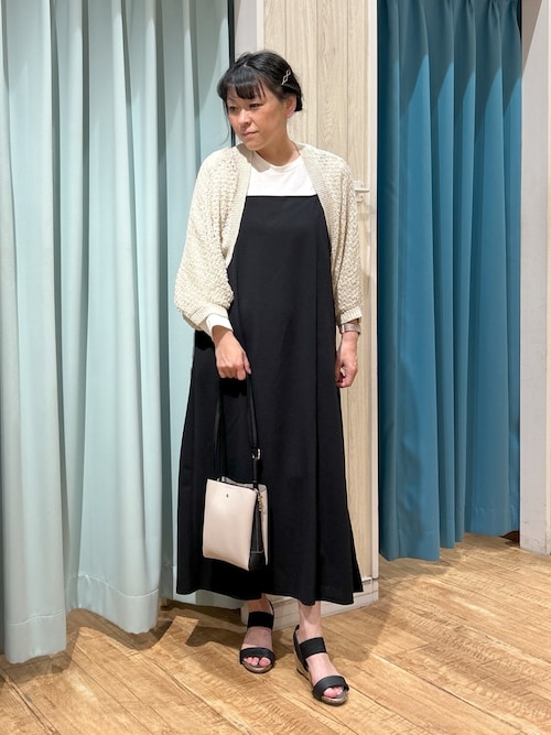 100% a hundred percent リネン ボレロ
