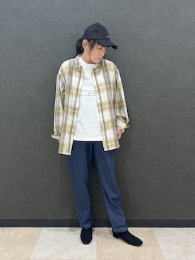 「アイテム（帽子）」を使った、わかさん（レディース・160cm）の秋コーディネート