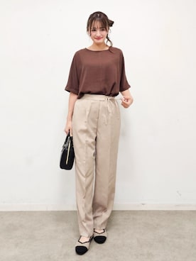 「DRESKIP（ドレスキップ）のアイテム（シャツ/ブラウス）」を使った、ゆゆさん（レディース・161cm）の秋コーディネート