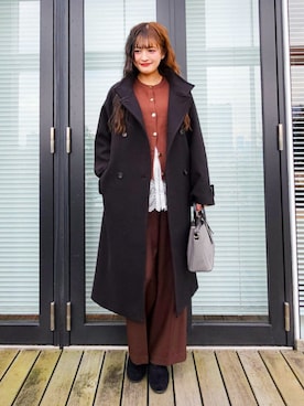「SHOO・LA・RUE（シューラルー）のアイテム」を使った、ゆゆさん（レディース・161cm）の秋コーディネート