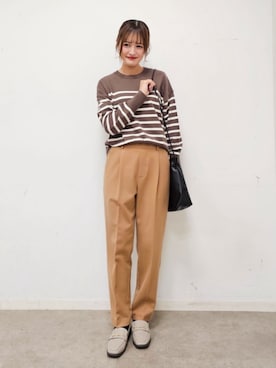 「アイテム（その他シューズ）」を使った、ゆゆさん（レディース・161cm）の秋コーディネート