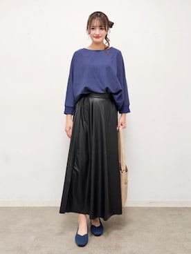 「DRESKIP（ドレスキップ）のアイテム（シャツ/ブラウス）」を使った、ゆゆさん（レディース・161cm）の秋コーディネート