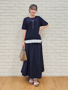 「SHOO・LA・RUE（シューラルー）のアイテム（サンダル）」を使った、ゆゆさん（レディース・161cm）の夏コーディネート