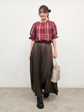 「SHOO・LA・RUE（シューラルー）のアイテム」を使った、ゆゆさん（レディース・161cm）の秋コーディネート