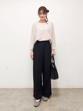 「DRESKIP（ドレスキップ）のアイテム（シャツ/ブラウス）」を使った、ゆゆさん（レディース・161cm）の秋コーディネート