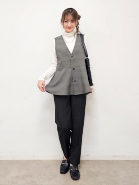 「アイテム（その他シューズ）」を使った、ゆゆさん（レディース・161cm）の秋コーディネート
