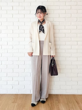 「SHOO・LA・RUE（シューラルー）のアイテム（テーラードジャケット）」を使った、ゆゆさん（レディース・161cm）の夏コーディネート