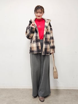 「DRESKIP（ドレスキップ）のアイテム」を使った、ゆゆさん（レディース・161cm）の冬コーディネート