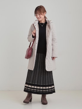 「寒い」｜「アイテム（ジャケット/アウター）」を使った、ゆゆさん（レディース・161cm）の冬コーディネート