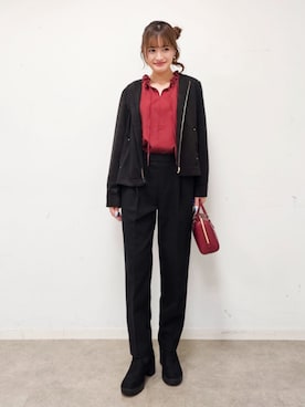 「SHOO・LA・RUE（シューラルー）のアイテム」を使った、ゆゆさん（レディース・161cm）の秋コーディネート