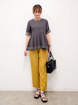 「SHOO・LA・RUE（シューラルー）のアイテム」を使った、ゆゆさん（レディース・161cm）の春コーディネート