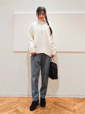 「SHOO・LA・RUE（シューラルー）のアイテム」を使った、ゆゆさん（レディース・161cm）の秋コーディネート