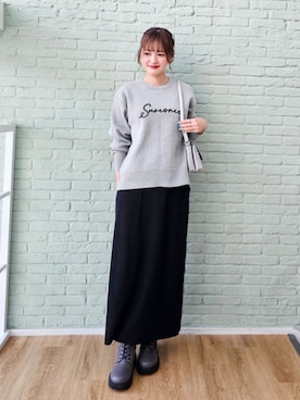 「SHOO・LA・RUE（シューラルー）の【軽量】ふわっと軽いフラップショルダーバッグ（ショルダーバッグ）」を使った、ゆゆさん（レディース・161cm）の秋コーディネート