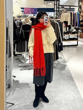 「アイテム（ポロシャツ）」を使った、yuespireさん（レディース・160cm）の秋コーディネート