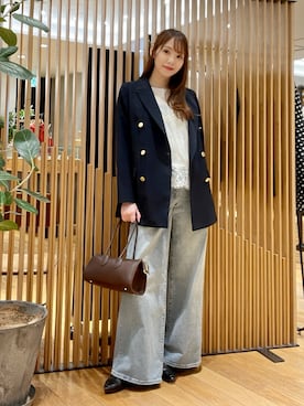 「URBAN RESEARCH（アーバンリサーチ）のレースキャミソール（キャミソール、ホワイト系）」を使った、YUMIさん（レディース・158cm）の春コーディネート